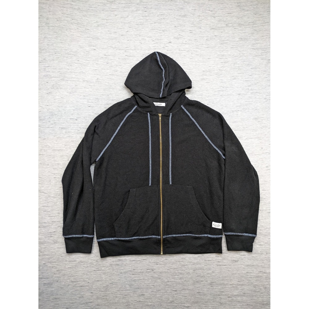 Kinetix Full Zip Hoodie Casual Luxury Activewear Athleisure‎ Black L